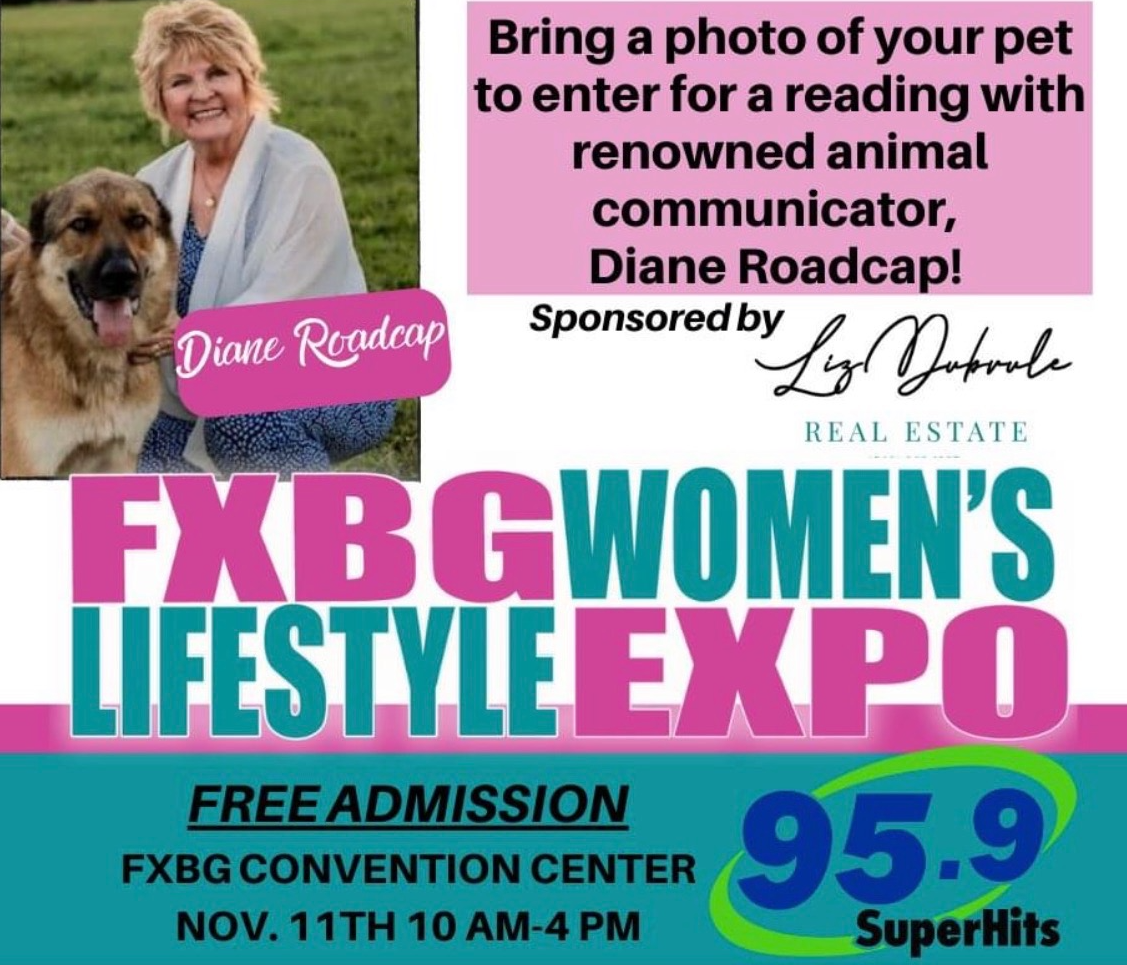 photo of Diane with Expo promotion text