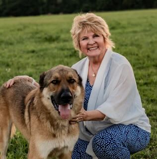 Diane with dog